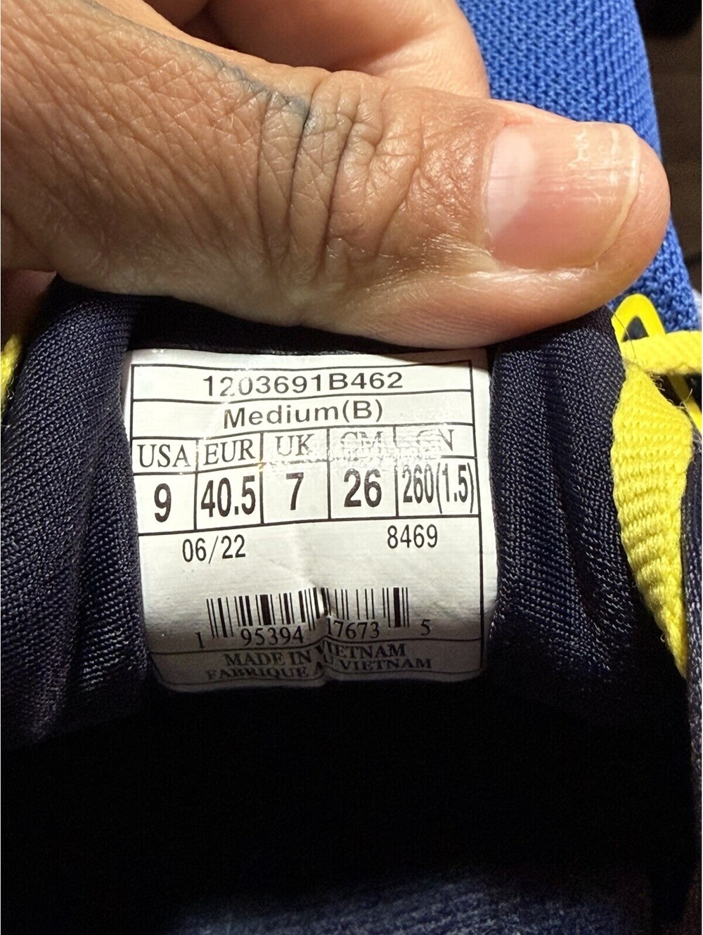 Brooks Glycerin 20 Bowl O Women’s Blue/Yellow Low Top Lace-Up Logo Mesh - Picture 6 of 7